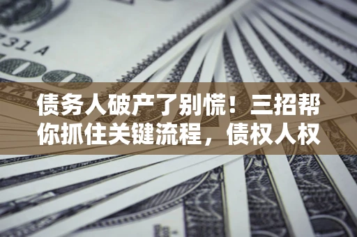 武汉债务人破产了别慌！三招帮你抓住关键流程，债权人权益不再缩水