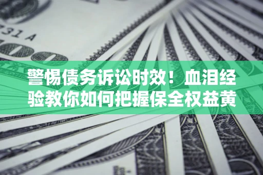武汉警惕债务诉讼时效！血泪经验教你如何把握保全权益黄金期