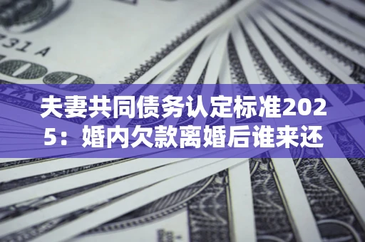 武汉夫妻共同债务认定标准2025:婚内欠款离婚后谁来还? 武汉夫妻共同债务认定标准2025:婚内欠款离婚后谁来还?