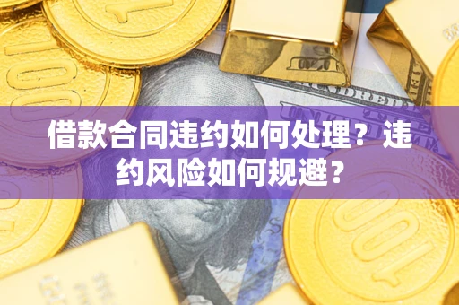 武汉借款合同违约如何处理？违约风险如何规避？