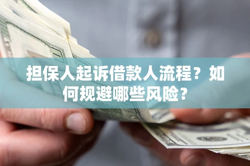 武汉担保人起诉借款人流程？如何规避哪些风险？