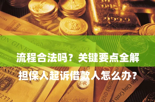 武汉

担保人起诉借款人怎么办？流程合法吗？关键要点全解析