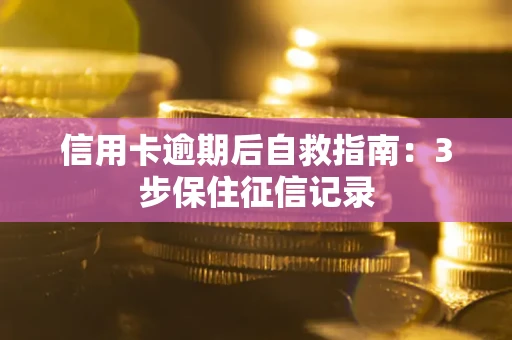 武汉信用卡逾期后自救指南：3步保住征信记录