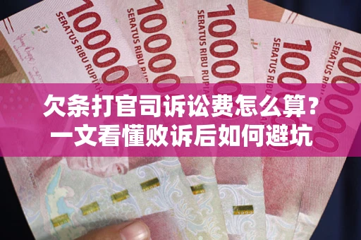 武汉欠条打官司诉讼费怎么算？一文看懂败诉后如何避坑